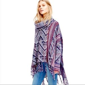 Free People ‘Be the One’ Fringe Poncho - XS